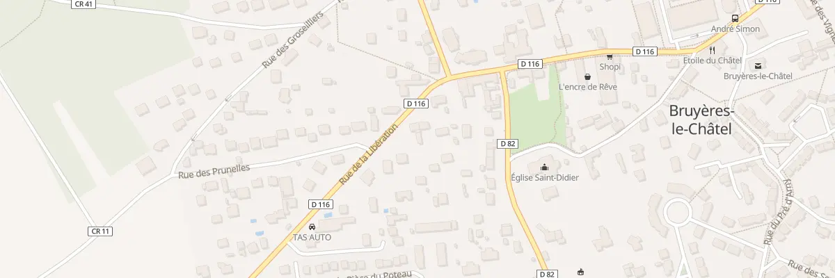 Plan du 75 Rue de la Libération à Bruyères-le-Châtel