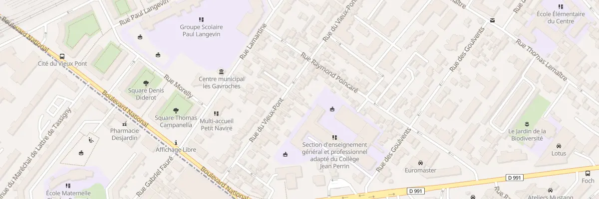 Plan du 81 Rue du Vieux-Pont à Nanterre