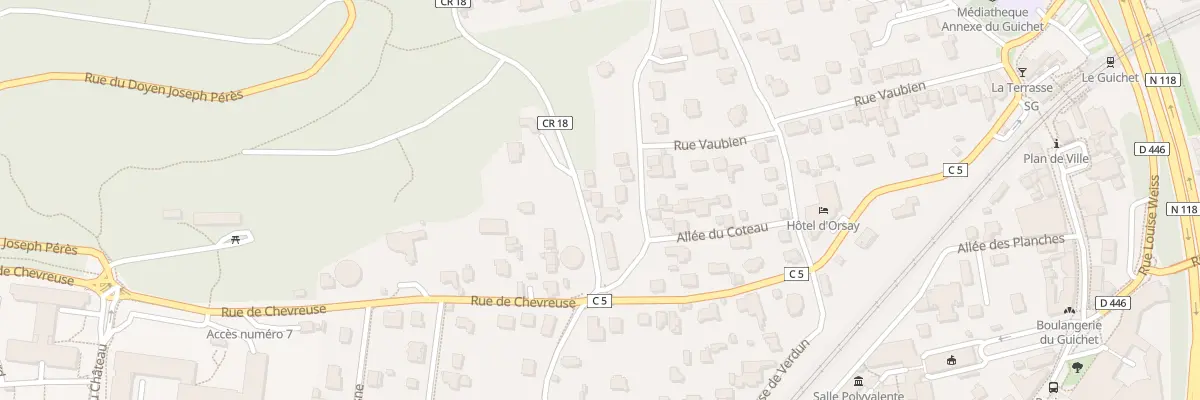 Plan du 9006 Che du Bois des Rames à Orsay