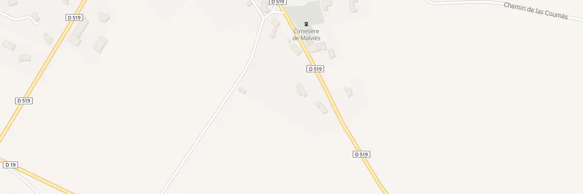 Plan du 22 Av de Limoux à Malviès