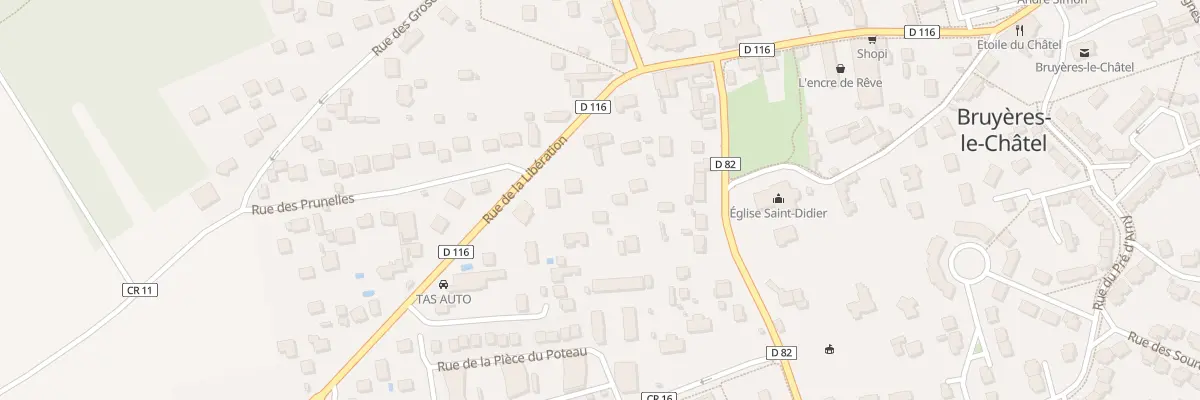 Plan du 75B Rue de la Libération à Bruyères-le-Châtel
