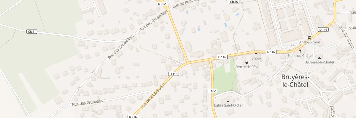 Plan du 54 Rue de la Libération à Bruyères-le-Châtel