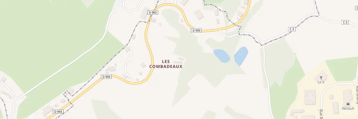 Plan du 9009 Rte de Chambon à Aubusson