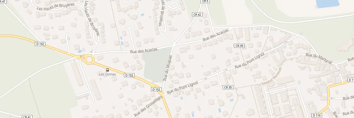 Plan du 21 Rue des Acacias à Bruyères-le-Châtel