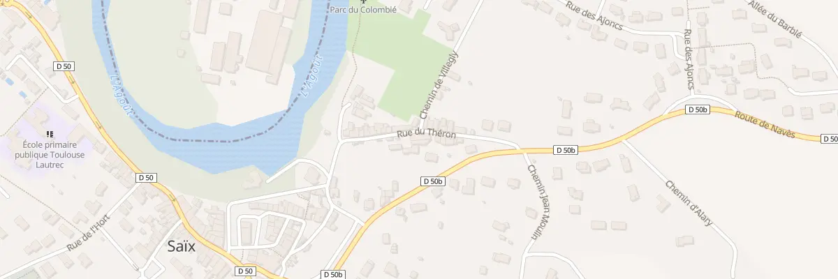 Plan du 10 Rue du Théron à Saïx