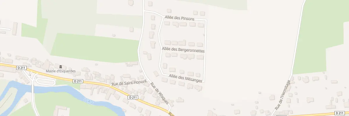 Plan du 28 All des Bergeronnettes à Esquerdes