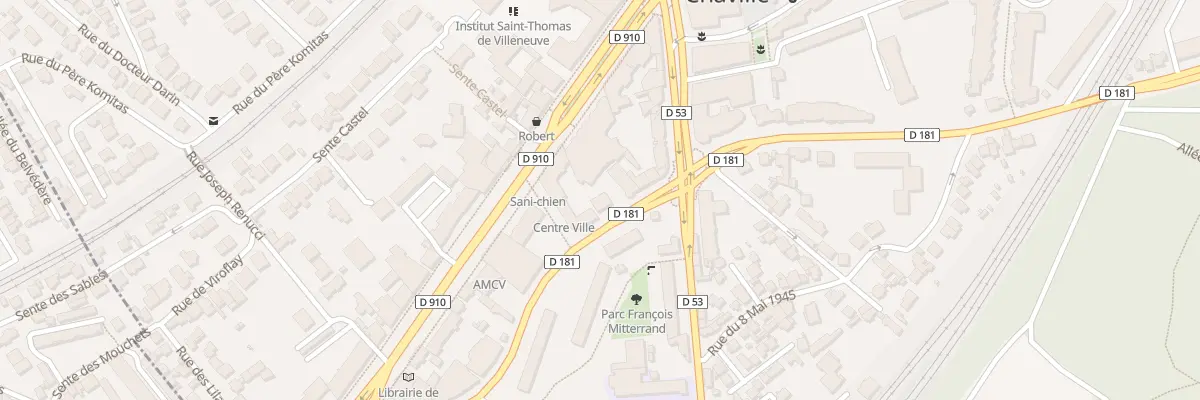 Plan du 28 Rue Pave des Gardes à Chaville