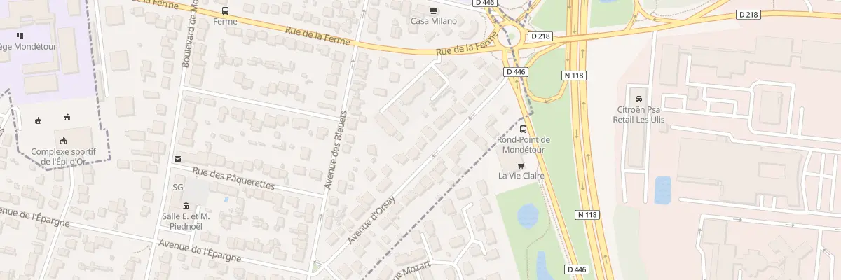 Plan du 16 Av d’Orsay à Orsay