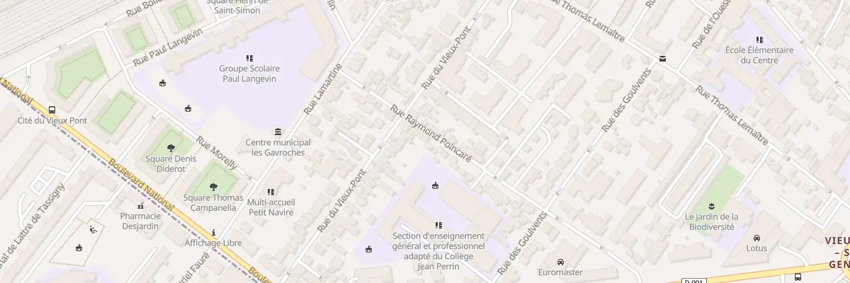 Plan du 89 Rue Raymond Poincaré à Nanterre