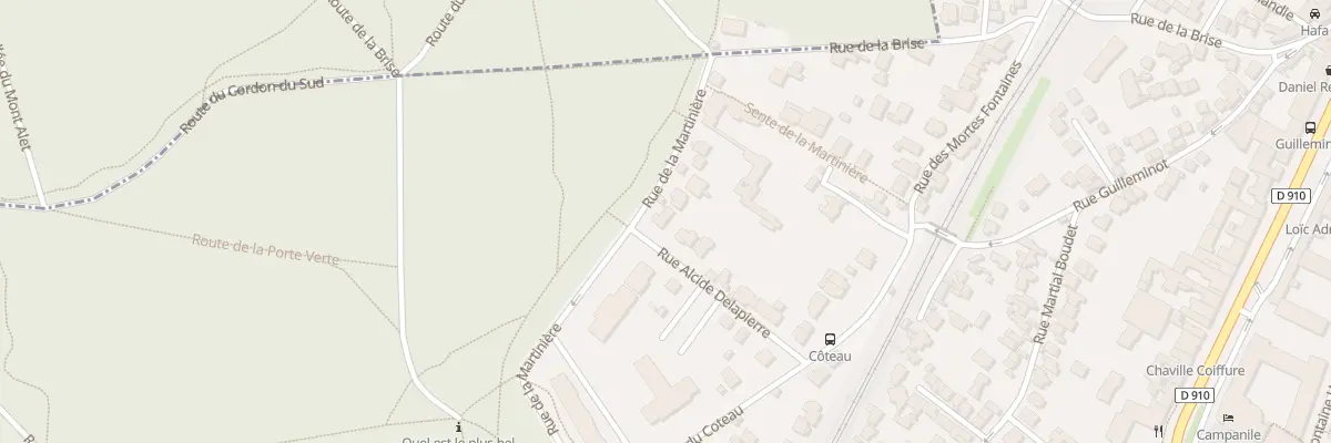 Plan du 12 Rue Alcide Delapierre à Chaville