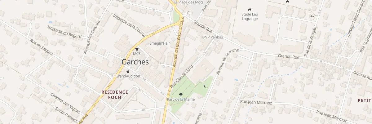 Plan du 3 Rue Claude Liard à Garches