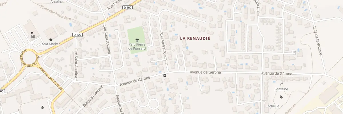 Plan du 6 Rue Amiral Rieunier à Albi