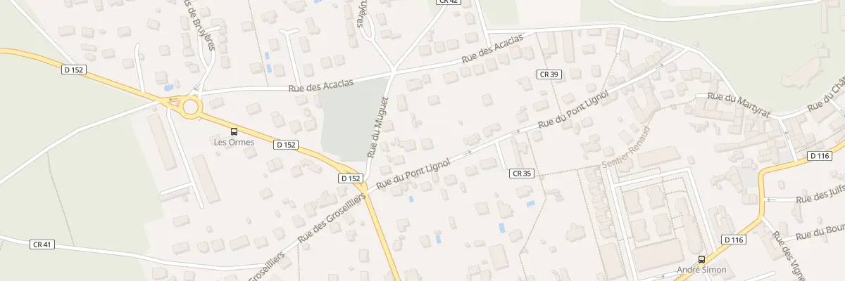 Plan du 20 Rue du Pont Lignol à Bruyères-le-Châtel