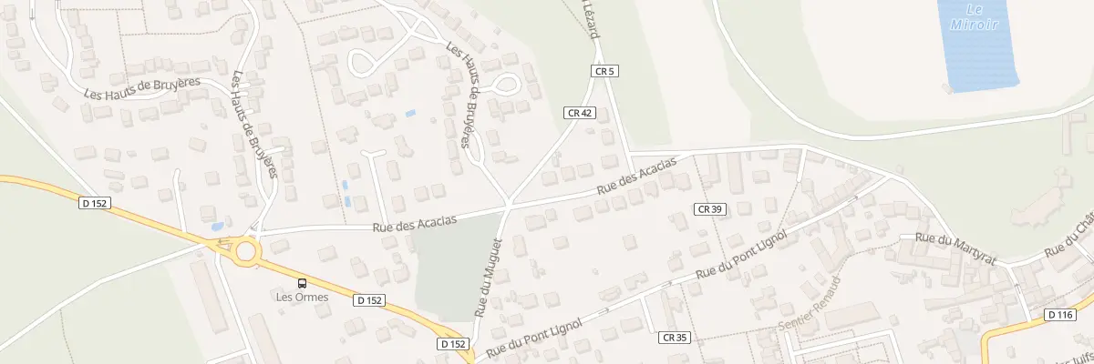 Plan du 8 Rue des Acacias à Bruyères-le-Châtel
