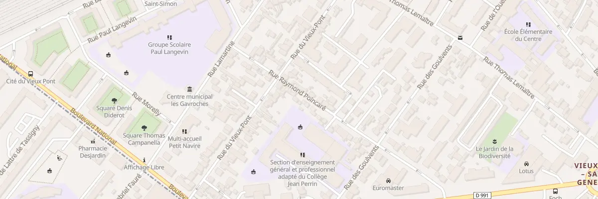 Plan du 87 Rue Raymond Poincaré à Nanterre