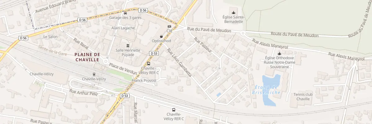 Plan du 9B Rue Léon Gambetta à Chaville