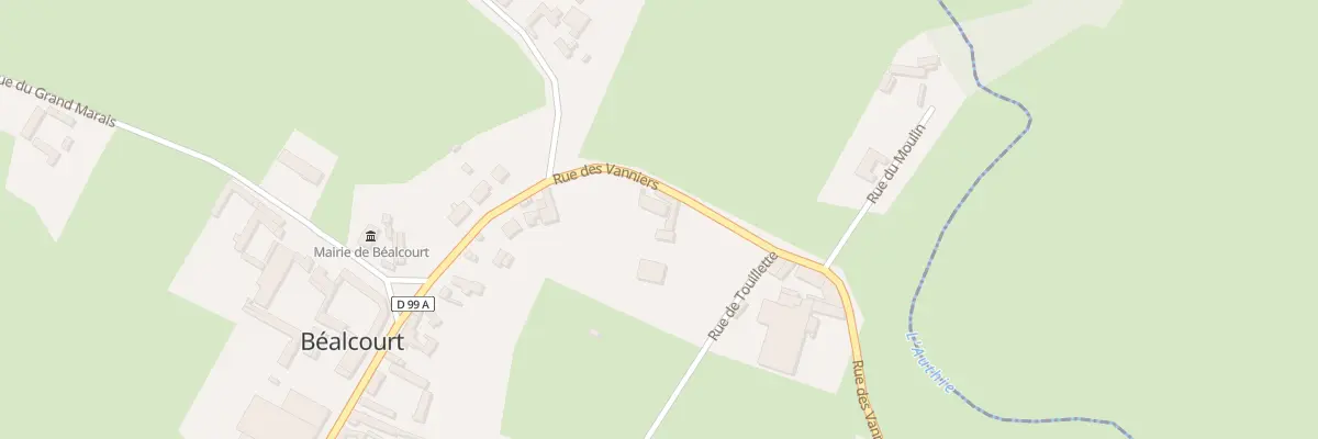 Plan du 7 Rue des Vanniers à Béalcourt