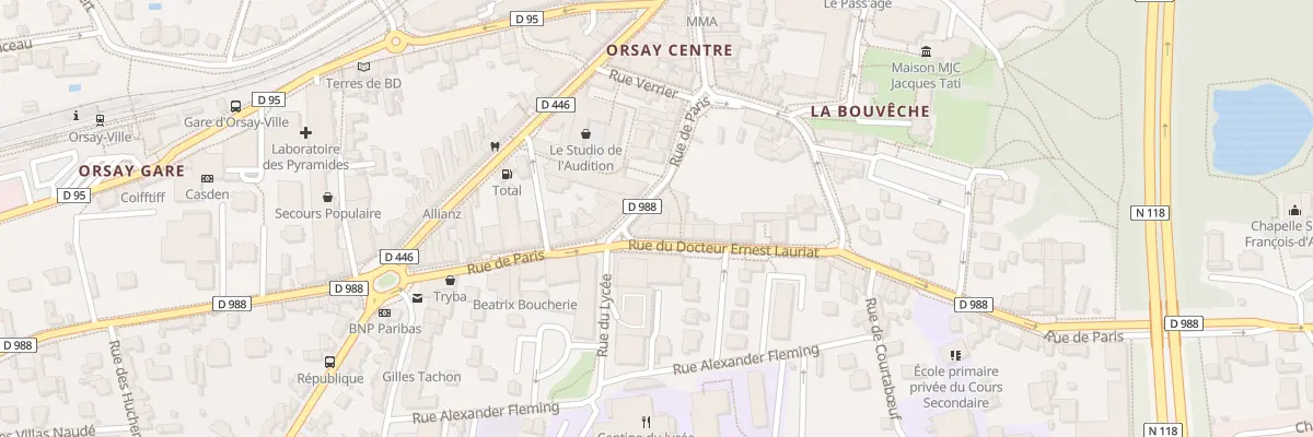 Plan du 16 Rue de Paris à Orsay