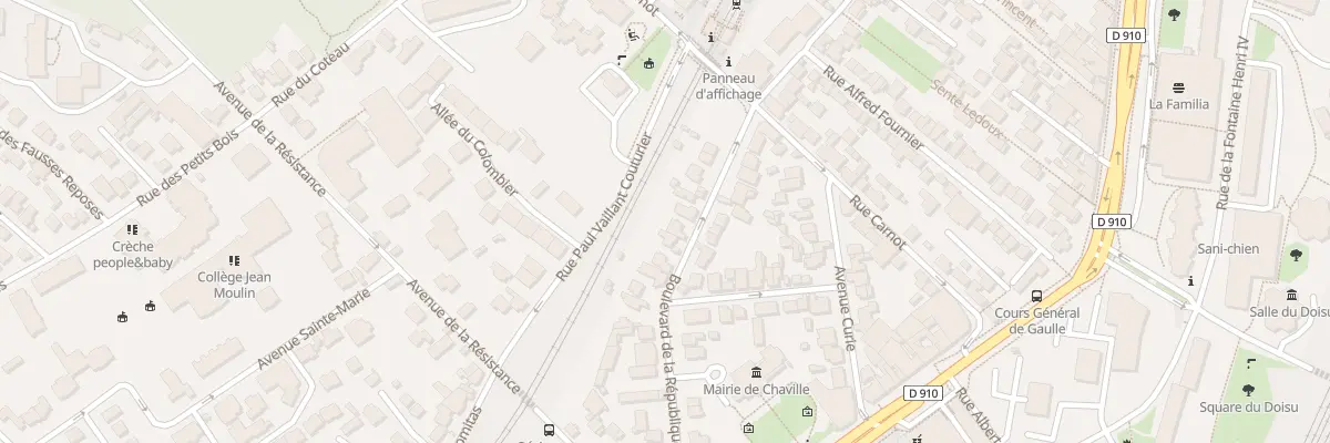 Plan du 29 Bd La Republique à Chaville