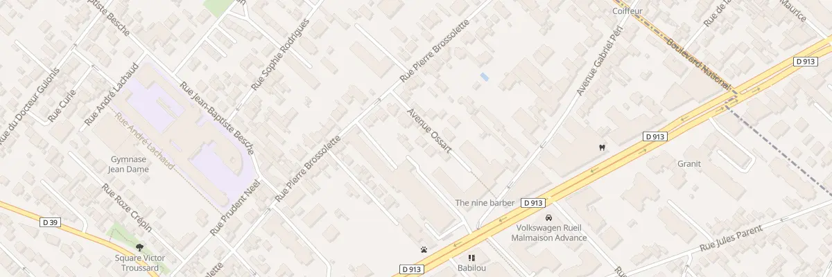 Plan du 6 Av Ossart à Rueil-Malmaison