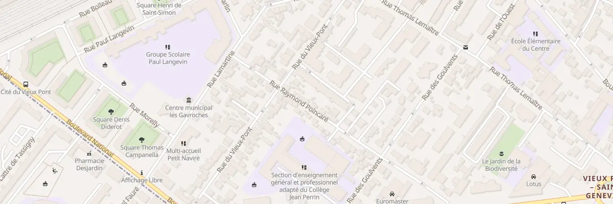 Plan du 102 Rue Raymond Poincaré à Nanterre