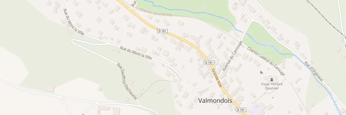 Plan du 6 Rue du Mont la Ville à Valmondois