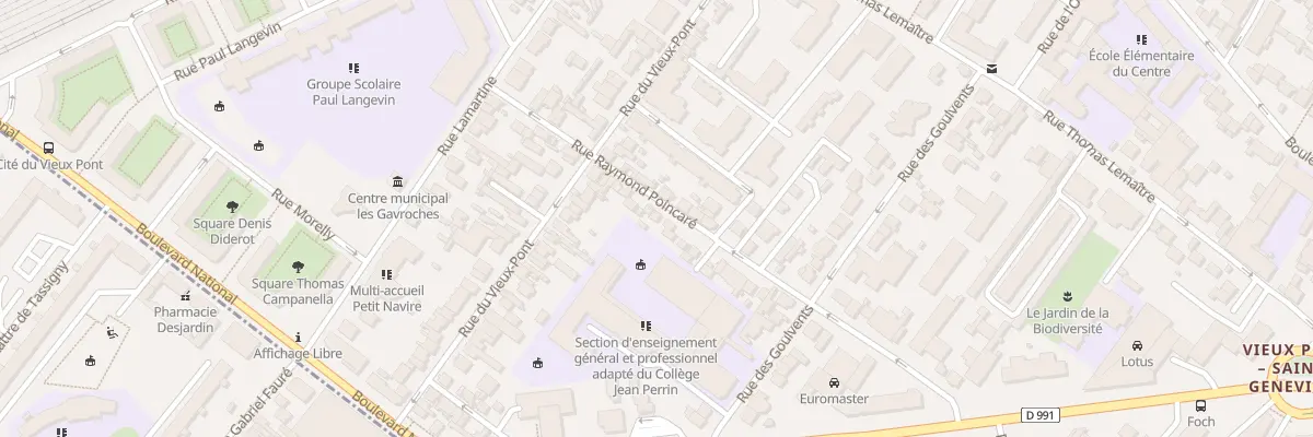 Plan du 83 Rue Raymond Poincaré à Nanterre