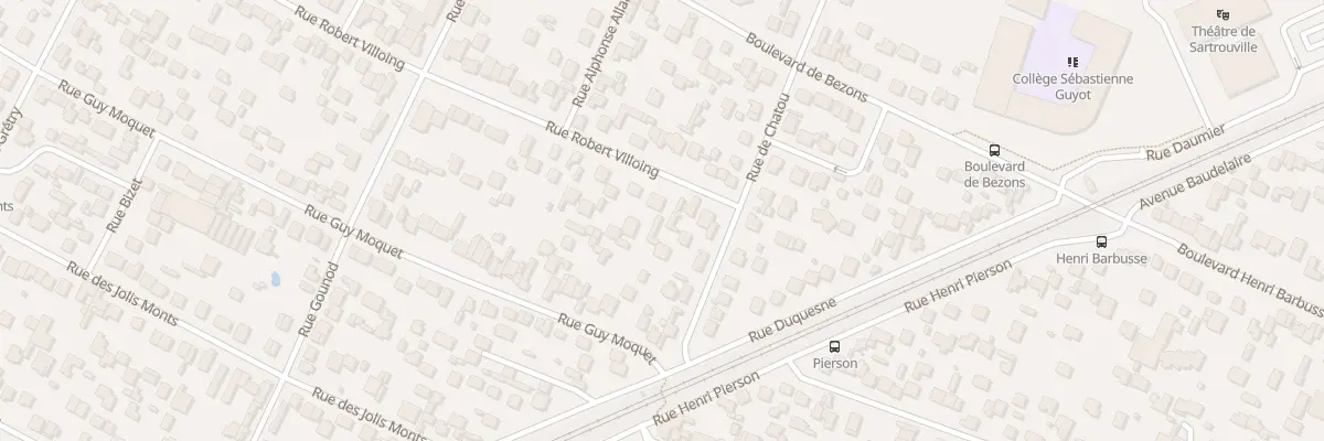 Plan du 176 Rue Robert Villoing à Sartrouville
