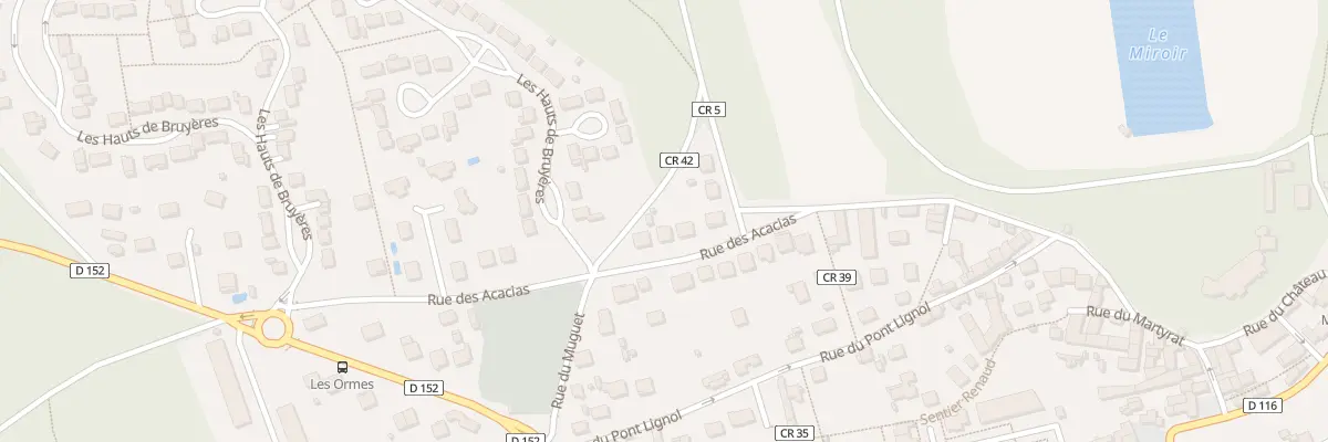 Plan du 6 Rue des Acacias à Bruyères-le-Châtel
