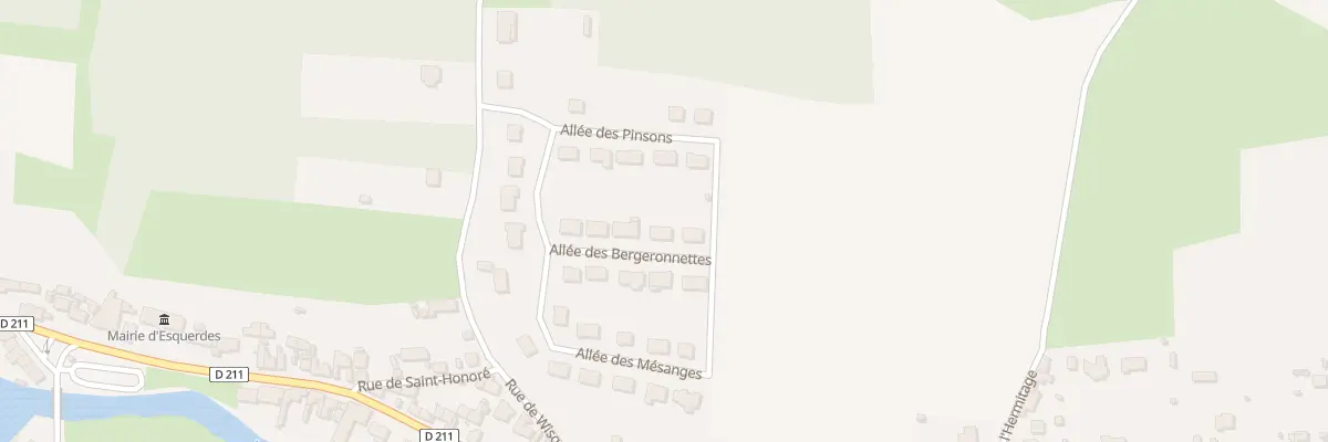 Plan du 73 All des Bergeronnettes à Esquerdes