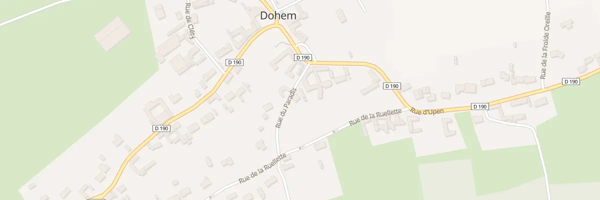 Plan du 2 Rue du Paradis à Dohem