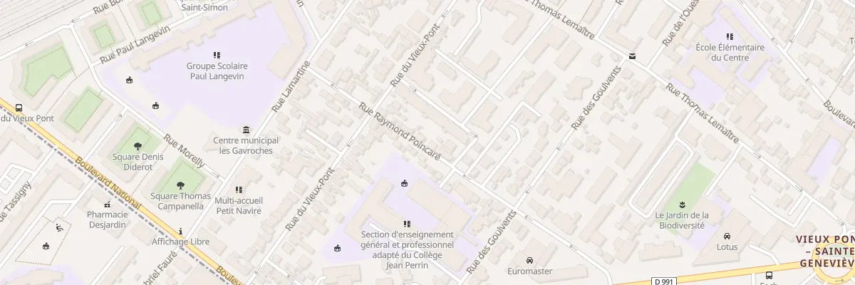 Plan du 96 Rue Raymond Poincaré à Nanterre