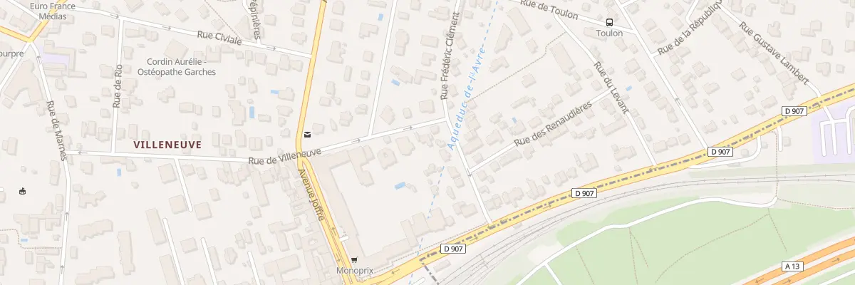Plan du 1B Rue de Villeneuve à Garches