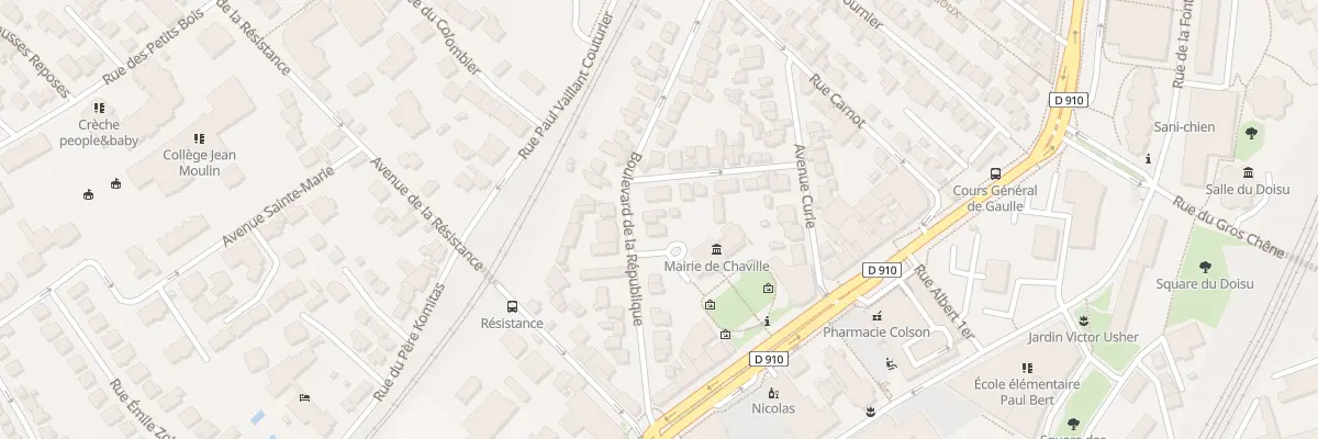 Plan du 18 Bd La Republique à Chaville