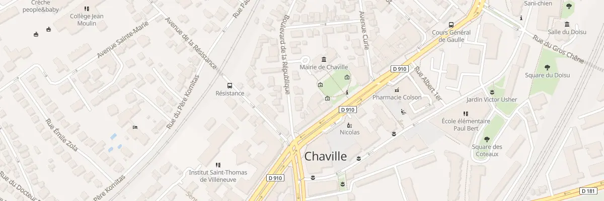 Plan du 6 Bd La Republique à Chaville