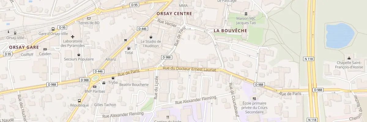 Plan du 7 Rue du Doc Ernest Lauriat à Orsay