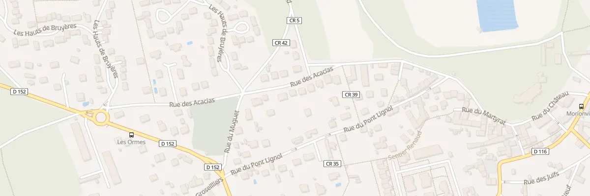 Plan du 11 Rue des Acacias à Bruyères-le-Châtel