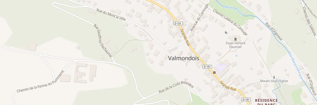 Plan du 1B Rue du Mont la Ville à Valmondois