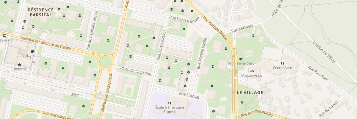 Plan du 9 Rue Fronval à Vélizy-Villacoublay