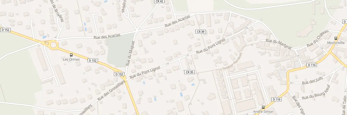 Plan du 14 Rue du Pont Lignol à Bruyères-le-Châtel