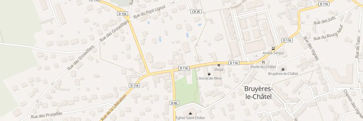 Plan du 50 Rue de la Libération à Bruyères-le-Châtel