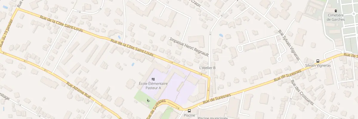 Plan du 6 Rue de la Côte Saint-Louis à Garches
