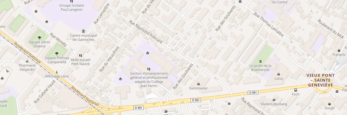 Plan du 69 Rue Raymond Poincaré à Nanterre