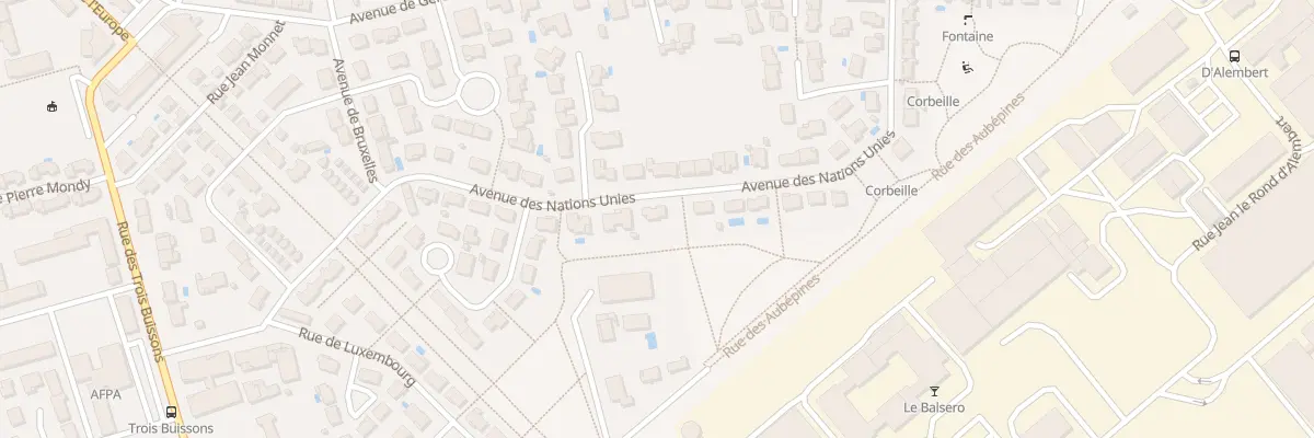 Plan du 89 Av des Nations Unies à Albi