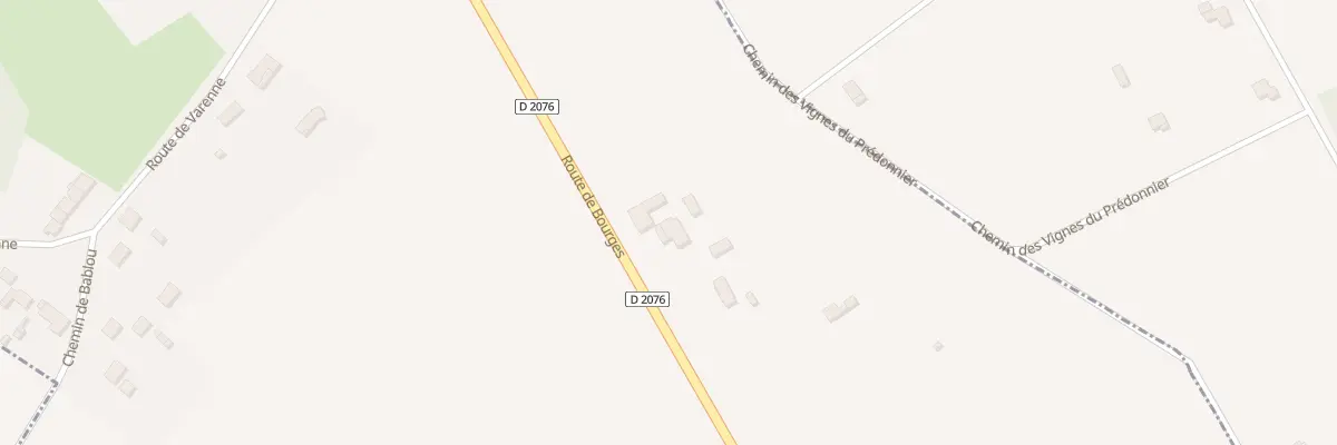 Plan du 999 Rte de Bourges à Vignoux-sur-Barangeon