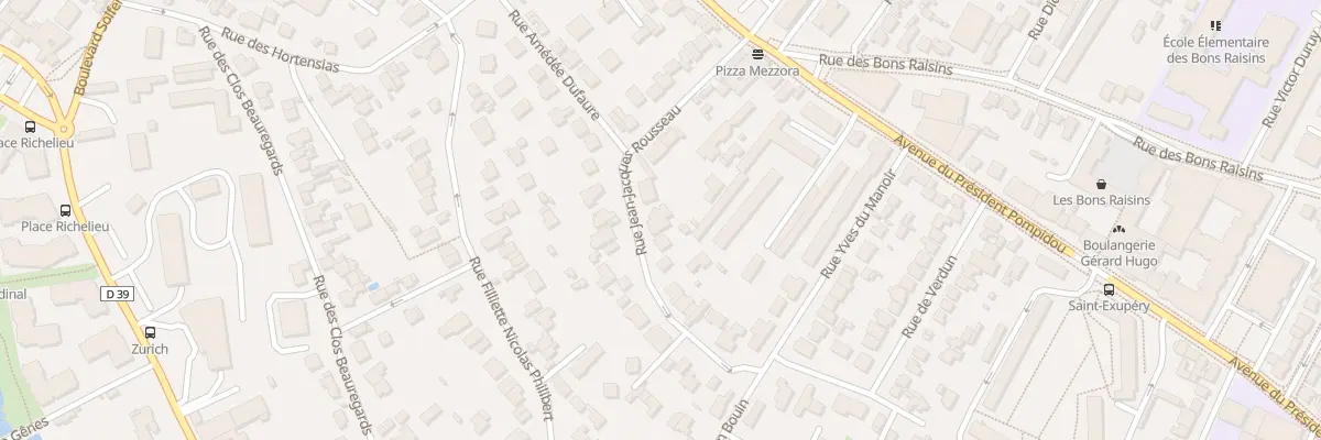 Plan du 21 Rue Jean-Jacques Rousseau à Rueil-Malmaison