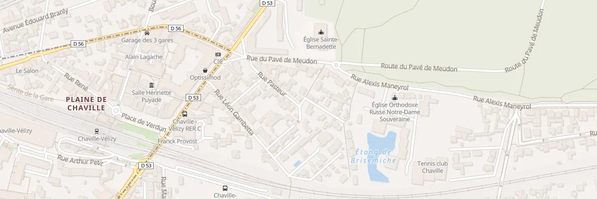Plan du 15 Rue Pasteur à Chaville