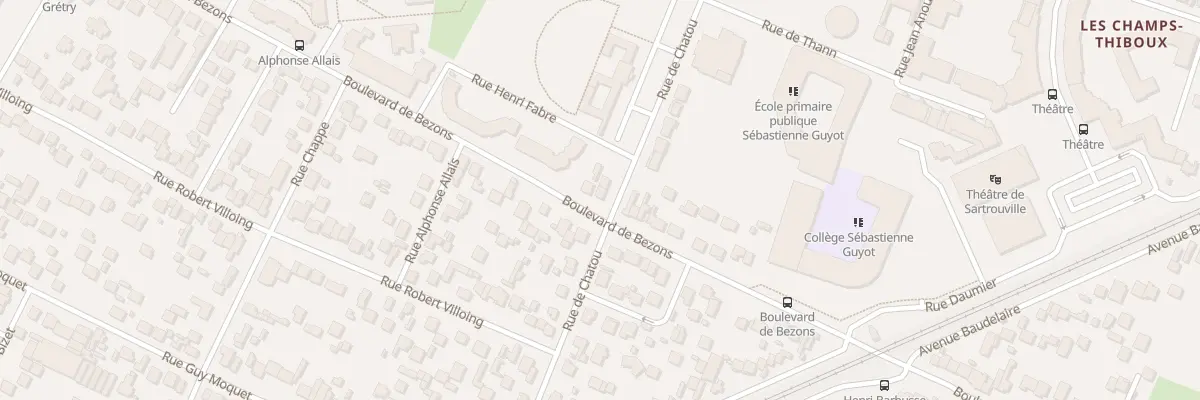 Plan du 25 Rue de Chatou à Sartrouville