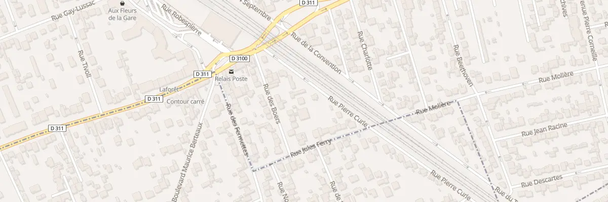 Plan du 5 Rue Pierre Curie à Houilles