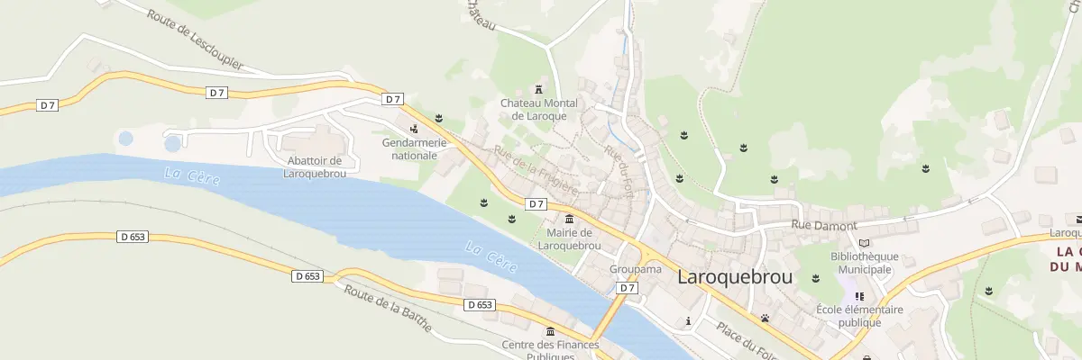 Plan du 5049 Rue de la Frugiere à Laroquebrou